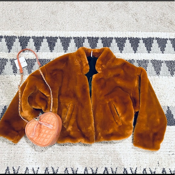 FREE PEOPLE Soft Faux Furry Bomber Jacket - Picture 6 of 12